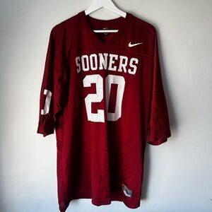 Nike Oklahoma Sooners Football Jersey size XL #20